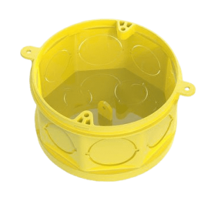 Caixa Octogonal Fundo Móvel 4x4 TFlex Amarelo - Tigre